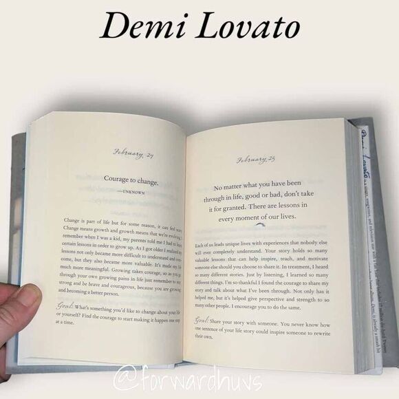 Demi Lovato | Staying Strong 365 | Hardcover Book - Picture 8 of 9